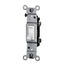 15A Single-pole Toggle Co/alr Switch, Grounding (White)