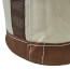 12" Canvas Bucket with Leather Bottom
