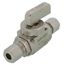 1/8" Nom Comp (1/4" OD)  x 1/4" OD Comp Straight In-Line Stop & Isolation Valve, Lead Free (Chrome Plated)