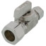1/2" Nom Comp (5/8" OD) x 3/8" OD Comp Straight Supply Stop, Lead Free (Chrome Plated)