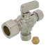 1/2" Nom Comp. (5/8" OD) x 3/8" OD Comp x 3/8" OD Comp Straight Dual Outlet Valve, Lead Free (Chrome)