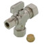 5/8" OD Comp x 3/8" OD Comp x 1/2" OD Comp Straight Dual Outlet Valve, Lead Free (Copper)