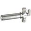 3/8" OD Female Comp x 3/8" OD Comp Straight Stop Valve w/ Water Hammer Arrester, Lead Free (Chrome Plated)