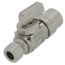 1/2" Female CPVC x 3/8" OD Comp Straight Supply Stop, Lead Free (Chrome Plated)
