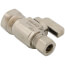 3/8" FIP x 3/8" OD Compression Straight Stop Valve, Lead Free (Chrome Plated Brass)