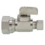 1/2" FIP x 3/8" OD Compression Straight Stop Valve, Lead Free (Chrome Plated)