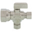 1/2" FIP x 3/8" x 3/8" OD Compression Straight Stop Valve, Lead Free (Chrome Plated)