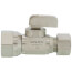 1/2" FIP x 1/2" OD Compression Straight Stop Valve, Lead Free (Chrome Plated)