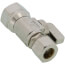 1/2" FIP x 1/2" OD Compression Straight Stop Valve, Lead Free (Chrome Plated)