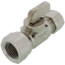 1/2" FIP x 1/2" OD Compression Straight Stop Valve, Lead Free (Chrome Plated)