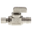1/2" Pex Compression (5/8" OD)  x 3/8" OD Compression Straight Stop Valve, Lead Free (Chrome Plated Brass)