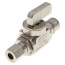 1/2" Pex Compression (5/8" OD)  x 3/8" OD Compression Straight Stop Valve, Lead Free (Chrome Plated Brass)