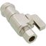 1/2" Female Press x 3/8" OD Comp Straight Supply Stop, Lead Free (Chrome Plated Brass)