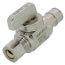 1/2" Expansion PEX x 3/8" OD Comp Straight Supply Stop Valve, Lead Free (Chrome Plated)