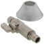 1/2" Expansion Pex x 3/8" OD  Compression Straight Finishing Valve w/ 7/8" OD Deep Bell Escutcheon, Lead Free