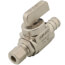 1/2" PEX Crimp x 1/4 OD Comp Straight Stop Valve, Lead Free (Chrome Plated)