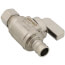 1/2" Pex Crimp x 3/8" OD Compression Straight Stop Valve, Lead Free (Chrome Plated Brass)