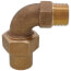 74779M 1" Flare x MNPT Quarter Bend (No-Lead Brass)