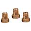 3/4" NPT Male Union for 5120 Water Temperature Mixing Valve with Gauge (Set of 3)