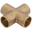 1" Cast Brass Cross (Lead Free)