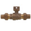 76100 3/4" Flare Straight Ball Valve Curb Stop (No-Lead Brass)