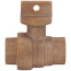 76101 3/4" FNPT Straight Ball Curb Stop (No-Lead Brass)
