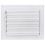 8" x 6-1/2" Fin Steel Register 3-way (White)