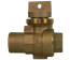 76005 3/4" FNPT Stop & Drain Straight Ball Valve Curb Stop, Minneapolis Pattern Body (No-Lead Brass)
