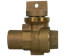 76005 2" FNPT Stop & Drain Straight Ball Valve Curb Stop, Minneapolis Pattern Body (No-Lead Brass)