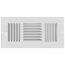 10" x 4-1/2" Fin Steel Register 3-way (White)