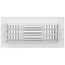 10" x 4-1/2" Fin Steel Register 3-way (White)