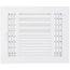10" x 8-1/2" Fin Steel Register 3-way (White)