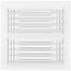 10" x 10-1/2" Fin Steel Register 3-way (White)