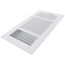 12" x 6-1/2" Fin Steel Register 3-way (White)