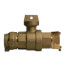 76100-22-55 3/4" CTS x IP Straight Ball Valve Curb Stop (No-Lead Brass)