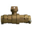 76100-22 3/4" x 5/8" x 3/4" Straight Ball Valve Curb Stop, CTS x CTS (No-Lead Brass)