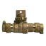 76104-22 3/4" CTS x CTS Straight Ball Valve Curb Stop Minneapolis Pattern Body (No-Lead Brass)