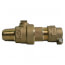 74701B-22 1" AWWA x CTS Ball-Style Corporation Stop (Lead-Free)