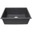 Precis SILGRANIT 21" Single Bowl Undermount Kitchen Sink - Metallic Gray, 513429
