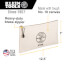 12-1/2" x 7" x 4-1/4" Zipper Bag Canvas Tool Pouch