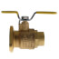 1-1/4" Sweat Full Port Brass Uni-Flange Isolator Ball Valve w/ Detachable Rotating Flange, LF