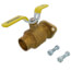 1-1/2" Sweat Full Port Brass Uni-Flange Isolator Ball Valve w/ Detachable Rotating Flange