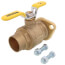1-1/2" Sweat Full Port Brass Uni-Flange Isolator Ball Valve w/ Detachable Rotating Flange, LF