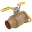 1-1/2" Sweat Full Port Brass Uni-Flange Isolator Ball Valve w/ Detachable Rotating Flange, LF