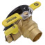 1-1/2" Sweat Full Port Brass Uni-Flange Isolator Ball Valve w/ Detachable Rotating Flange and Drain