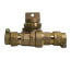 76104-33 3/4" PEP Straight Ball Valve Curb Stop, Minneapolis Pattern Body (No-Lead Brass)