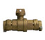 76100-22-33 1" CTS x PVC Straight Ball Valve Curb Stop (No-Lead Brass)