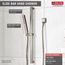 H2okinetic 1-Setting Slide Bar Hand Shower, 82" Hose (Stainless), 51567-SS