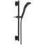 Single-Setting H2Okinetic Slide Bar Hand Shower (Matte Black), 51579-BL