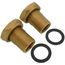 3/4" GU 125 Bronze Union Isolation Valve Pair (Threaded)